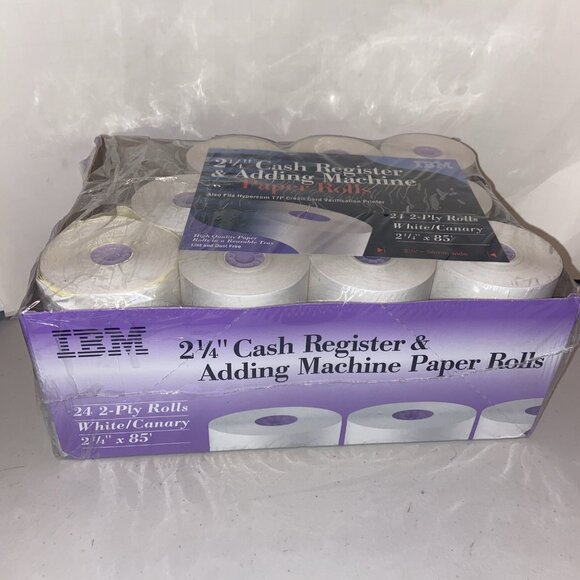 2 1/4 Register & Adding MachinePaper Rolls. IBM